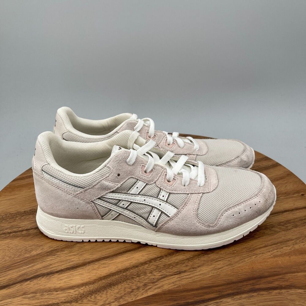 Asics Lyte Classic Sport Shoes Womens 10.5 Beige Pink Running Comfort Walking